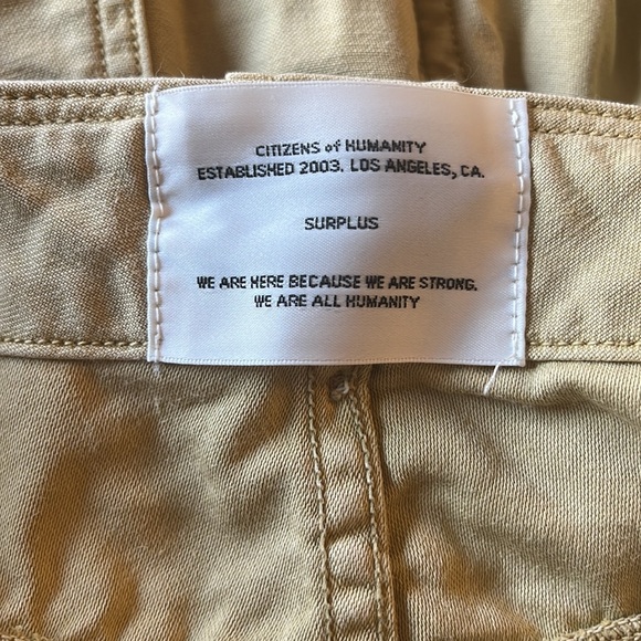 Citizens of Humanity Louise surplus khaki pants. Beige. Size 29. - Picture 9 of 12